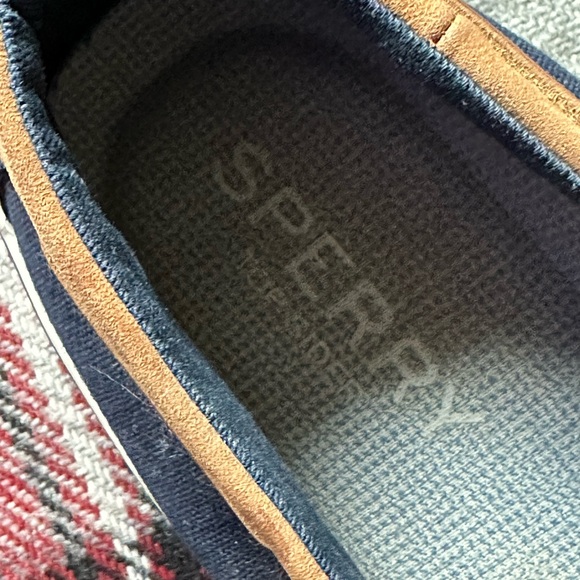 SPERRY ⚓️ Men’s Navy & Tan Canvas and Leather Boat Shoes - Size 11.5 - Picture 14 of 14